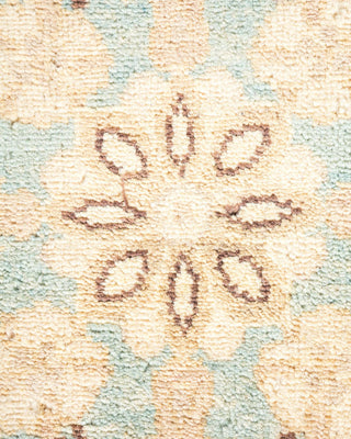 Contemporary Eclectic Light Blue Wool Area Rug 6' 3" x 8' 5" - Solo Rugs