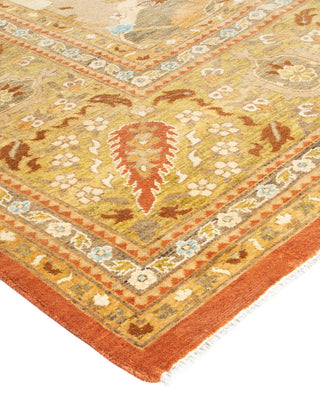 Contemporary Eclectic Orange Wool Area Rug 10' 0" x 13' 9" - Solo Rugs
