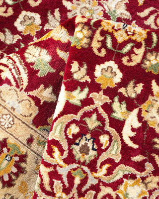 Traditional Mogul Red Wool Runner 2' 6" x 13' 6" - Solo Rugs