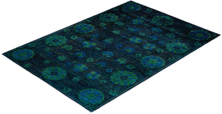 Contemporary Fine Vibrance Red Wool Area Rug 6' 1" x 8' 10" - Solo Rugs