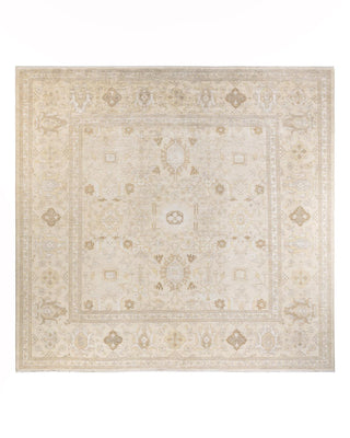 Eclectic, One-of-a-Kind Hand-Knotted Area Rug - Ivory, 12' 0" x 12' 1" - Solo Rugs