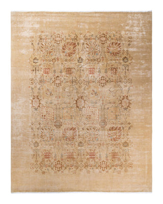 Contemporary Eclectic Ivory Wool Area Rug 8' 0" x 10' 1" - Solo Rugs