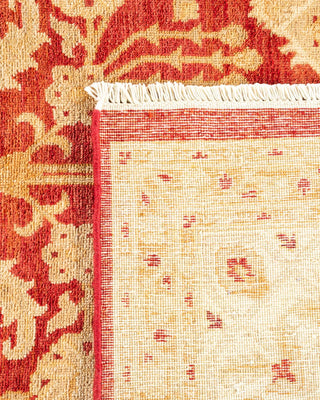 Contemporary Eclectic Orange Wool Area Rug 8' 1" x 9' 10" - Solo Rugs