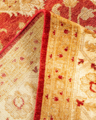 Contemporary Eclectic Orange Wool Area Rug 8' 1" x 9' 10" - Solo Rugs