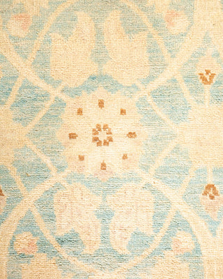 Contemporary Eclectic Light Blue Wool Area Rug 8' 0" x 10' 2" - Solo Rugs