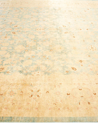 Contemporary Eclectic Light Blue Wool Area Rug 8' 0" x 10' 2" - Solo Rugs