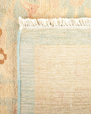 Contemporary Eclectic Light Blue Wool Area Rug 8' 0" x 10' 2" - Solo Rugs