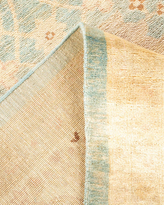 Contemporary Eclectic Light Blue Wool Area Rug 8' 0" x 10' 2" - Solo Rugs