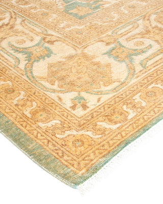 Contemporary Eclectic Light Blue Wool Area Rug 8' 2" x 9' 10" - Solo Rugs