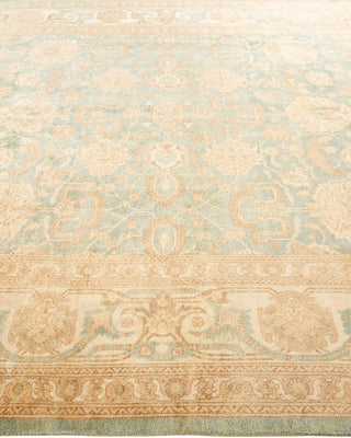 Contemporary Eclectic Light Blue Wool Area Rug 8' 2" x 9' 10" - Solo Rugs
