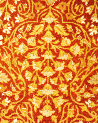 Traditional Mogul Orange Wool Runner 2' 7" x 6' 6" - Solo Rugs