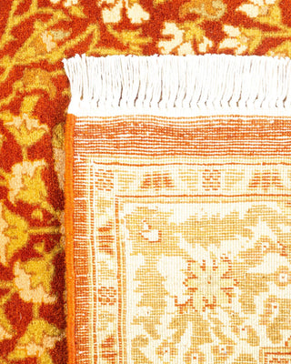 Traditional Mogul Orange Wool Runner 2' 7" x 6' 6" - Solo Rugs