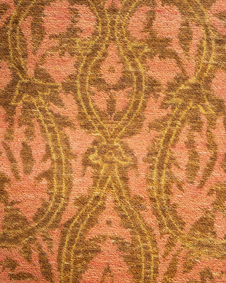 Traditional Mogul Yellow Wool Area Rug 10' 1" x 13' 4" - Solo Rugs