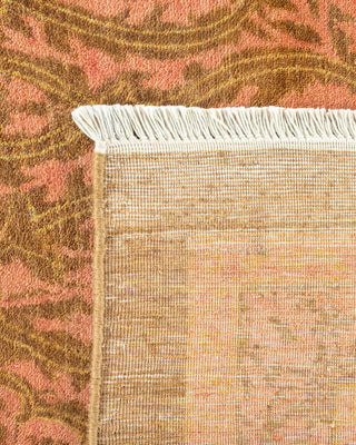 Traditional Mogul Yellow Wool Area Rug 10' 1" x 13' 4" - Solo Rugs