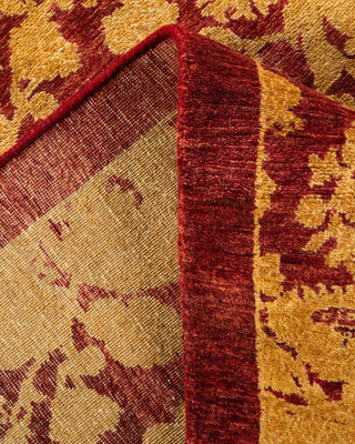 Traditional Mogul Red Wool Area Rug 5' 2" x 7' 10" - Solo Rugs
