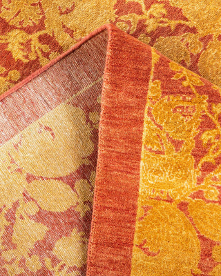 Traditional Mogul Pink Wool Area Rug 4' 2" x 5' 10" - Solo Rugs