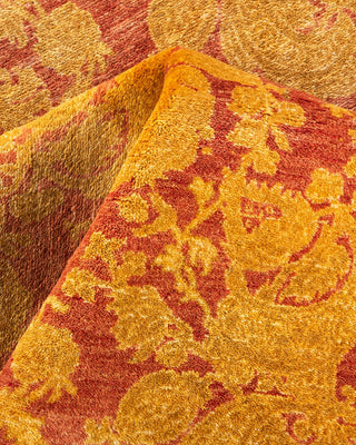 Traditional Mogul Pink Wool Area Rug 4' 2" x 5' 10" - Solo Rugs