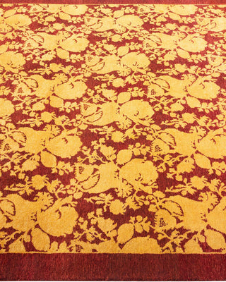 Traditional Mogul Red Wool Area Rug 4' 2" x 6' 2" - Solo Rugs