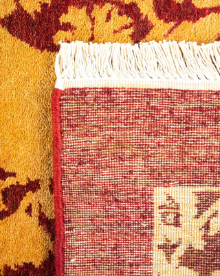 Traditional Mogul Red Wool Area Rug 4' 2" x 6' 2" - Solo Rugs