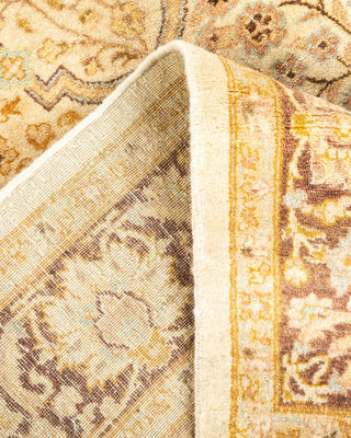 Traditional Mogul Ivory Wool Area Rug 3' 2" x 4' 10" - Solo Rugs
