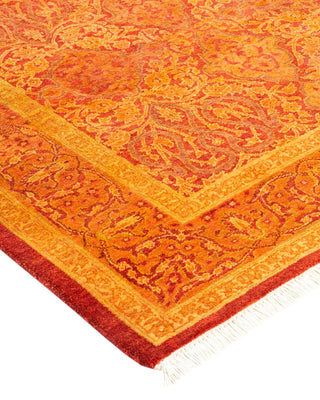 Traditional Mogul Orange Wool Runner 3' 0" x 9' 0" - Solo Rugs
