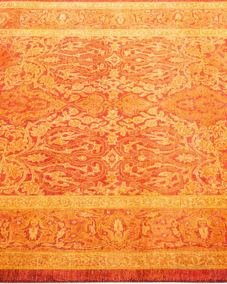 Traditional Mogul Orange Wool Runner 3' 0" x 9' 0" - Solo Rugs