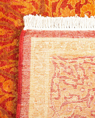 Traditional Mogul Orange Wool Runner 3' 0" x 9' 0" - Solo Rugs