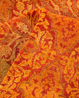 Traditional Mogul Orange Wool Runner 3' 0" x 9' 0" - Solo Rugs