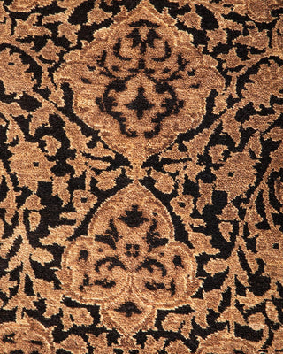 Traditional Mogul Black Wool Runner 2' 6" x 17' 7" - Solo Rugs