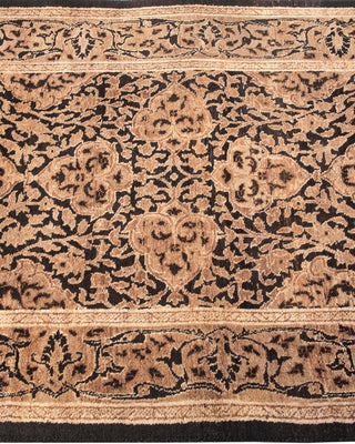Traditional Mogul Black Wool Runner 2' 6" x 17' 7" - Solo Rugs