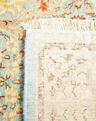 Traditional Mogul Light Blue Wool Runner 2' 7" x 13' 7" - Solo Rugs