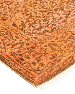 Traditional Mogul Yellow Wool Runner 2' 7" x 13' 9" - Solo Rugs