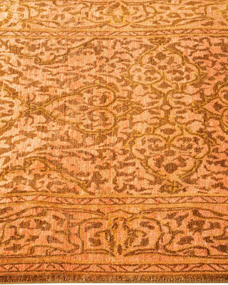 Traditional Mogul Yellow Wool Runner 2' 7" x 13' 9" - Solo Rugs