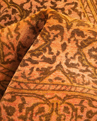 Traditional Mogul Yellow Wool Runner 2' 7" x 13' 9" - Solo Rugs