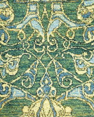Traditional Mogul Green Wool Runner 2' 6" x 12' 4" - Solo Rugs