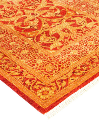 Traditional Mogul Orange Wool Runner 2' 7" x 10' 3" - Solo Rugs