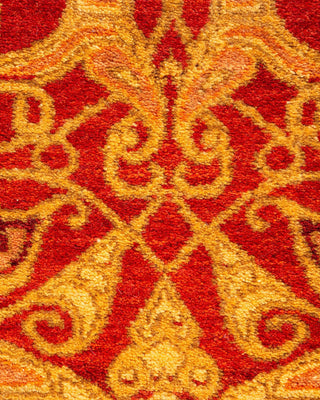 Traditional Mogul Orange Wool Runner 2' 7" x 10' 3" - Solo Rugs