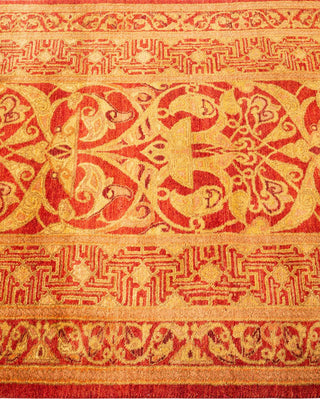 Traditional Mogul Orange Wool Runner 2' 7" x 10' 3" - Solo Rugs