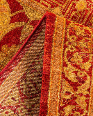 Traditional Mogul Orange Wool Runner 2' 7" x 10' 3" - Solo Rugs