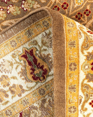 Traditional Mogul Brown Wool Area Rug 3' 2" x 5' 0" - Solo Rugs