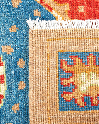 Contemporary Modern Yellow Wool Area Rug 6' 2" x 8' 10" - Solo Rugs