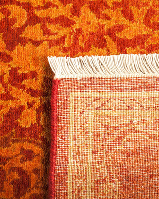 Traditional Mogul Orange Wool Area Rug 2' 7" x 4' 6" - Solo Rugs