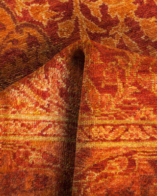 Traditional Mogul Orange Wool Area Rug 2' 7" x 4' 6" - Solo Rugs