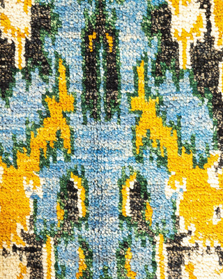 Contemporary Modern Black Wool Area Rug 6' 1" x 9' 0" - Solo Rugs