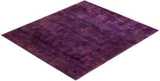 Contemporary Vibrance Purple Wool Area Rug 8' 3" x 9' 8" - Solo Rugs
