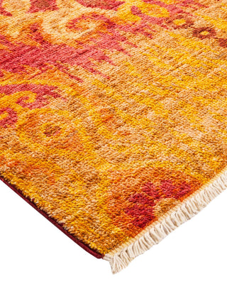 Contemporary Modern Yellow Wool Area Rug 8' 1" x 10' 2" - Solo Rugs