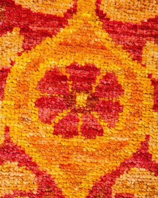 Contemporary Modern Yellow Wool Area Rug 8' 1" x 10' 2" - Solo Rugs