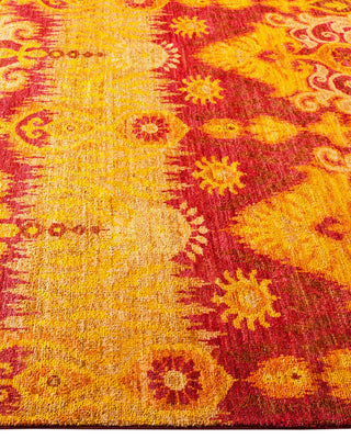 Contemporary Modern Yellow Wool Area Rug 8' 1" x 10' 2" - Solo Rugs