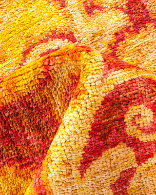 Contemporary Modern Yellow Wool Area Rug 8' 1" x 10' 2" - Solo Rugs