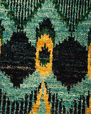 Contemporary Modern Black Wool Area Rug 5' 10" x 8' 10" - Solo Rugs